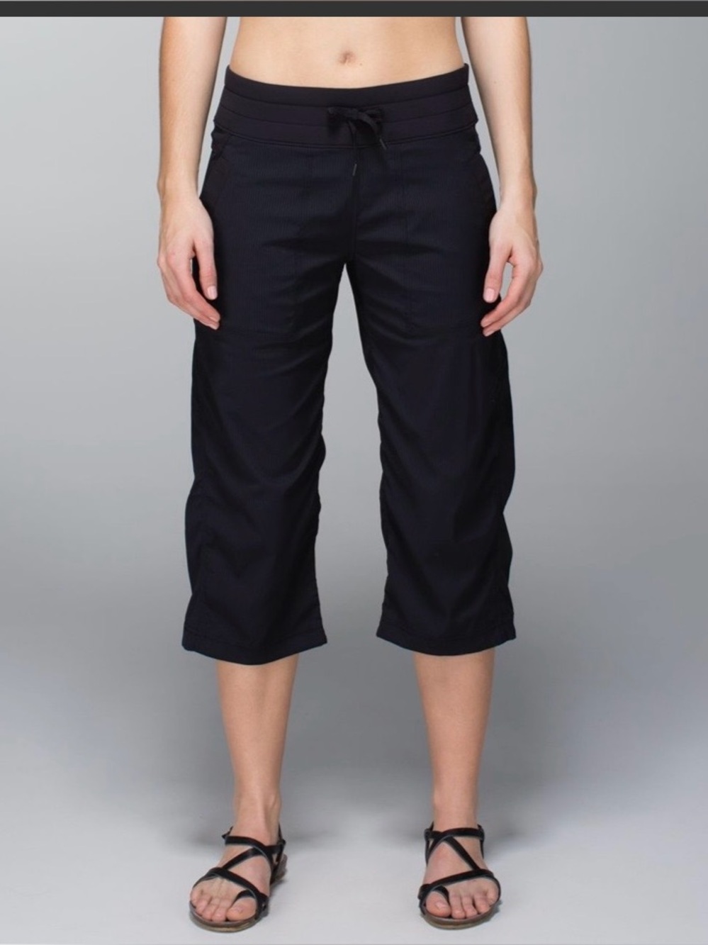 Lululemon  studio crop black 
 Size 4